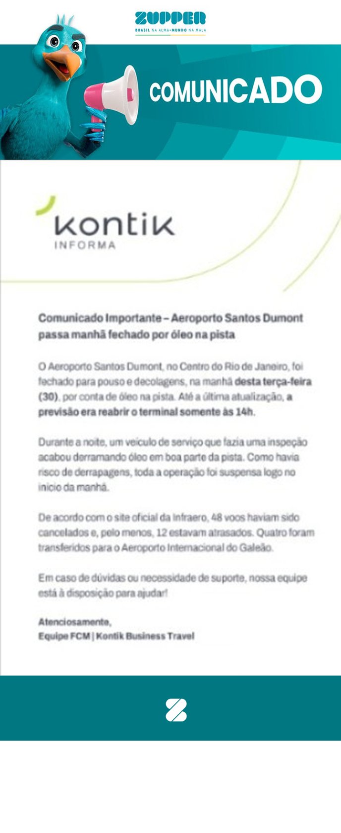 Comunicados - Aeroporto SDU