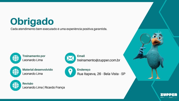 Treinamento de Alteração  - Zupper