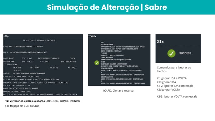 SABRE Alteração - Zupper