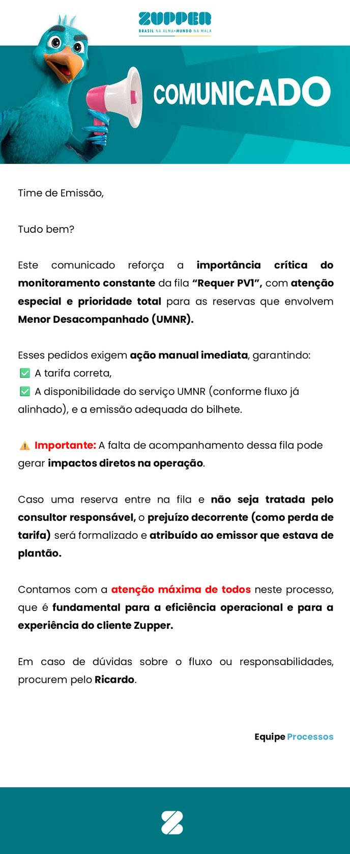 Comunicados - Emissão