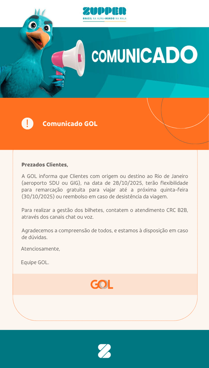 Comunicados - GOL