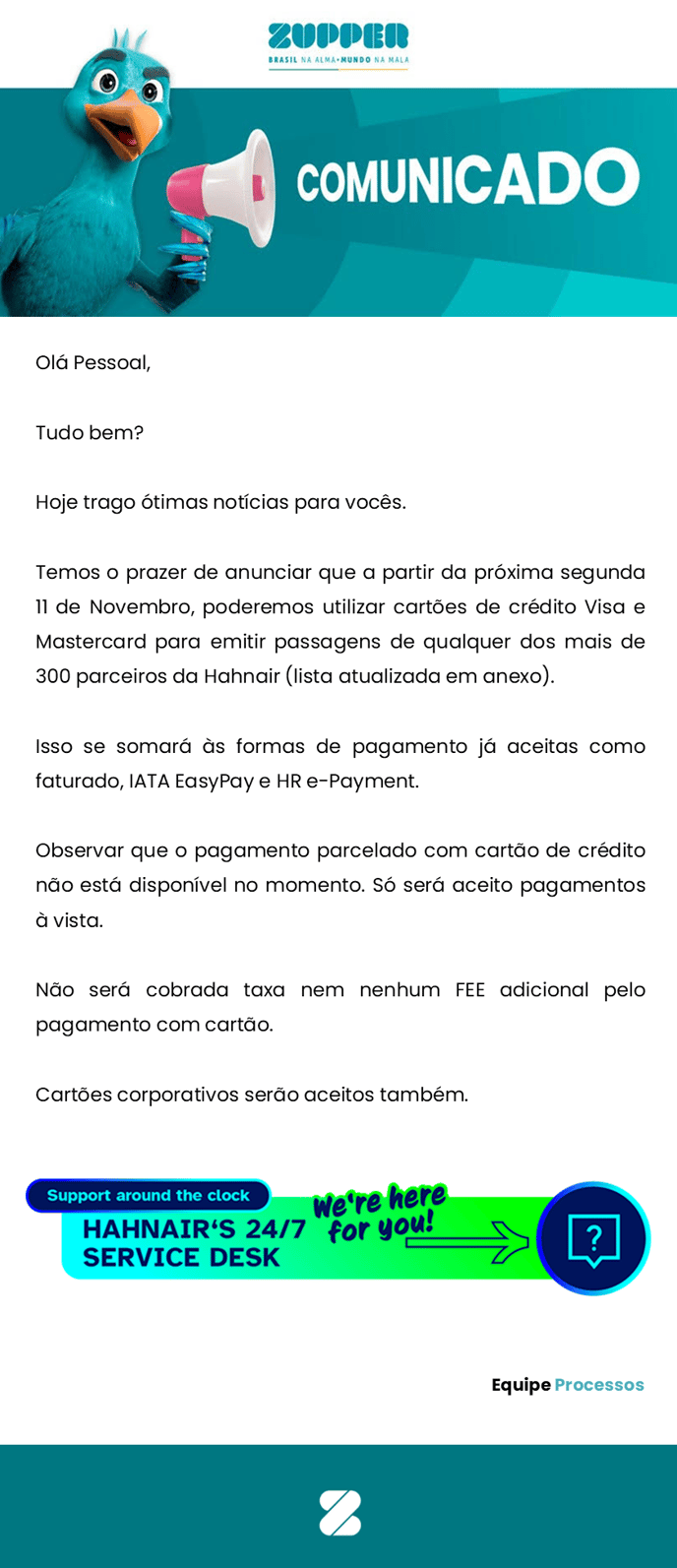 Comunicados - HanAir