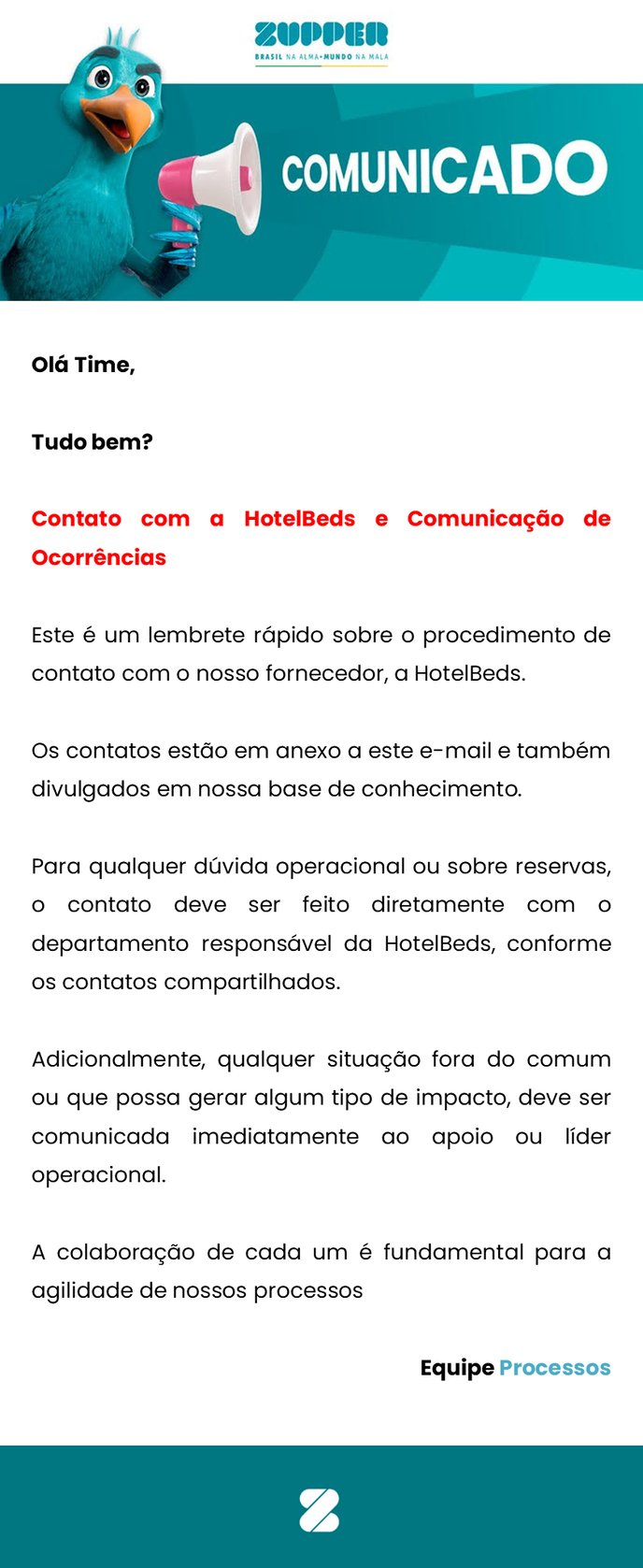Comunicados - HotelBeds