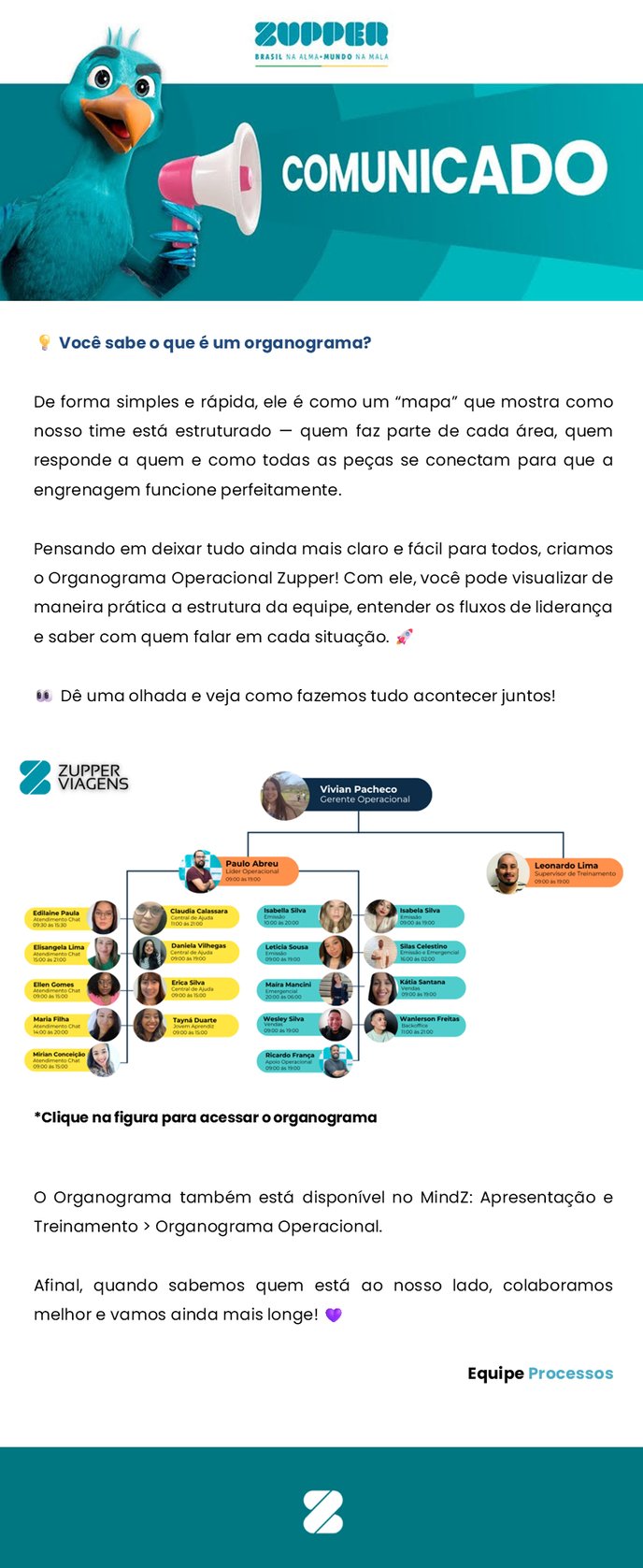 Comunicados - Organograma